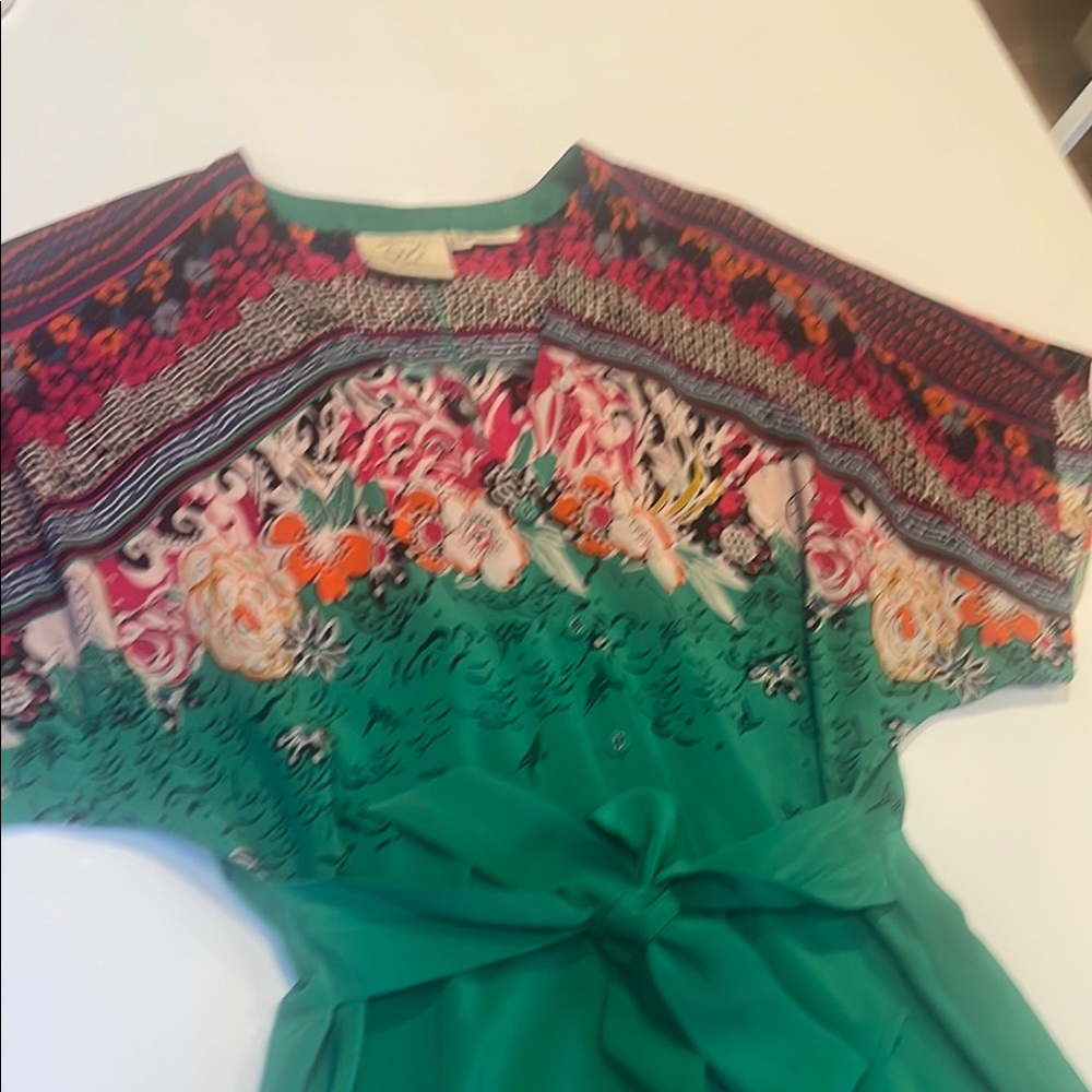 Silk Anthropologie kimono top